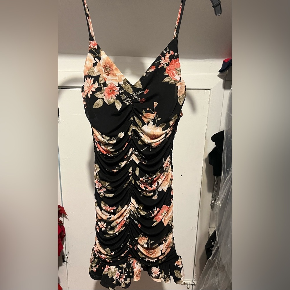 Privy Black Floral Dress